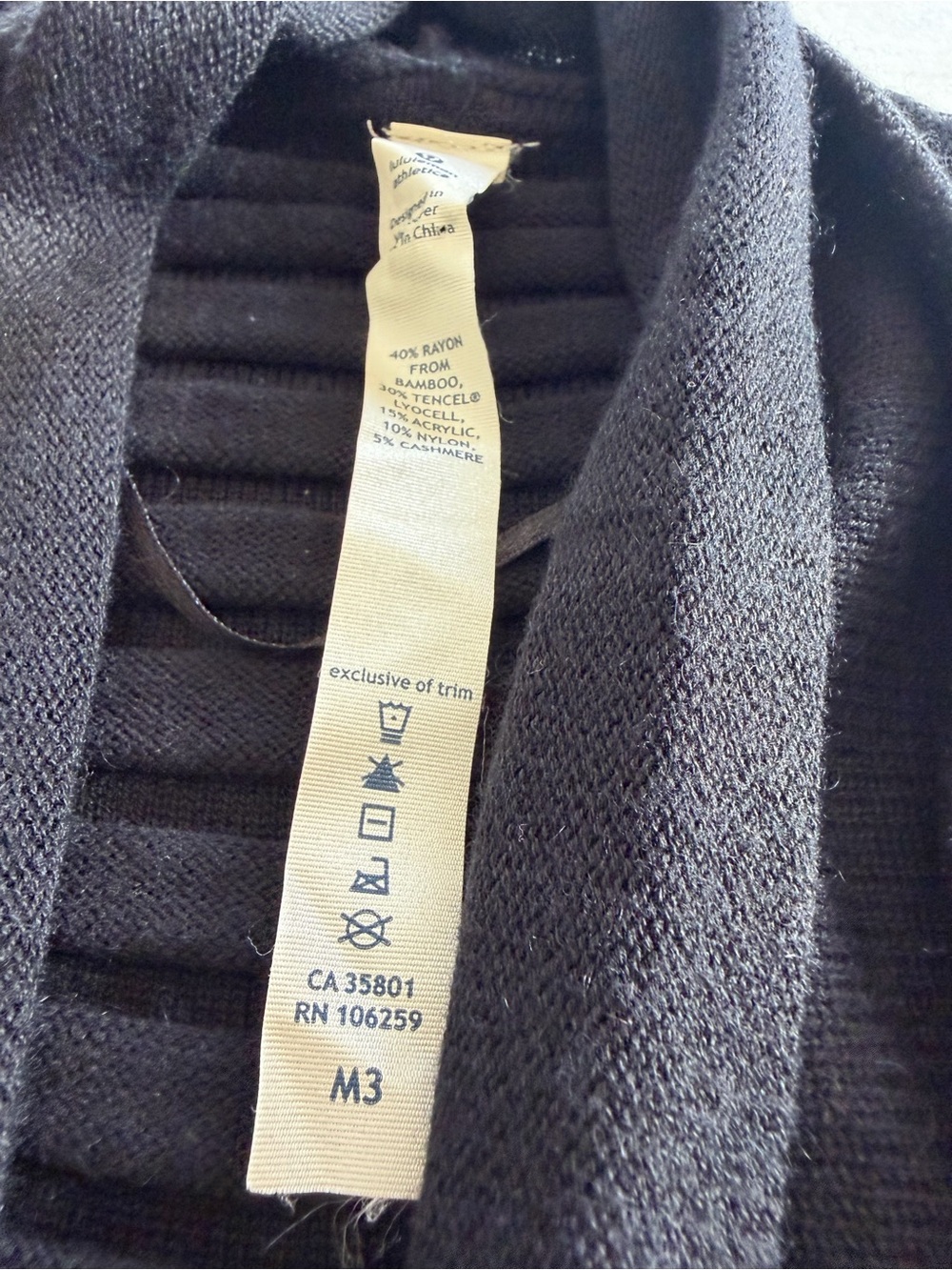 lululemon athletica Black Open-Front Draped Cardigan - Picture 7 of 13